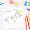 10 Einladungskarten zur Einschulung Mädchen mit Luftballons Produktbild-Vorschau 3