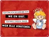 Engel Metallschild XXL in 28x38 cm mit Spruch- Ich schreib Produktbild-Vorschau 1