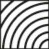 A graphic representation of concentric arcs within a square frame. Anteprima dell’immagine prodotto