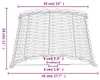 vidaXL Lampenschirm Braun Ø45x28 cm Korbweide Produktbild-Vorschau 7