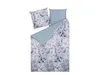 A flat lay of a duvet cover and pillowcase set. Produktbild-Vorschau