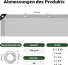 Wiltec wetterfeste Abdeckplane grün grau, wasserfeste Plane Produktbild-Vorschau 3