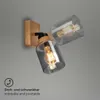 Spot, avec bois, verre fum , 1xE27/max.10W Voir les images du produit 3