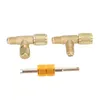 1/4-inch ventielkern, messing T-stuk adapter, Productafbeelding-voorbeeld 4