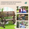 Ławka ogrodowa Outsunny 2-osobowa ławka drewniana Podgląd zdjęcia produktu 7
