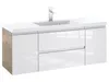 Badunterschrank 120 cm mit Waschbecken – Korpus Eiche-Optik Produktbild-Vorschau 1