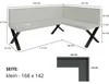 Eckbank Akiko Metal X-168x142-Rechts-Inari96- Produktbild-Vorschau 3