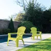 Lot de 2 Fauteuils Adirondack de jardin en résine Voir les images du produit 4