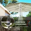 Outsunny Doppelsonnenschirm 436 x 260 cm UV Schutz Stahl Produktbild-Vorschau 6