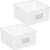 mDesign Allzweckkorb Aufbewahrung Drahtkorb Organizer Produktbild-Vorschau 1