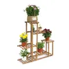 FATIVO Pflanzenregal Holz Mehrstöckig: 96x95x25cm Produktbild-Vorschau 2