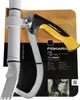 Product packaging for a Fiskars WoodXpert felling lever, showing the product and a person using it. Produktbild-Vorschau