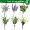 12 Stück künstliche Blumen für draußen, künstliche Produktbild-Vorschau 2