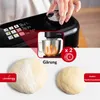 A close-up of a kitchen machine's control panel and a demonstration of dough proofing. Náhľad obrázku produktu