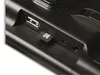 A close-up view of the ports on the back of a black electronic device. Produktbild-Vorschau