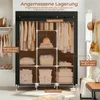 Kleiderschrank Stoff 130x170cm XL Faltschrank 8 Fächer 2 Produktbild-Vorschau 5