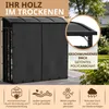 Haardhoutrek buiten met dak en 2 afdekzeilen 185x70x185 cm Productafbeelding-voorbeeld 4