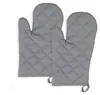 2er Set Ofenhandschuhe aus Baumwolle, 18x28 cm, grau Produktbild-Vorschau 1