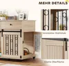 PawHut klec pro psy 100 cm domácí box na kolečkách, Náhled obrázku produktu 8