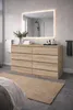 Commode en chêne Sonoma avec tiroirs, 120 cm, 8 tiroirs, Voir les images du produit 2
