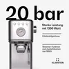 Klarstein SteelPresso Slim Siebträgermaschine – 20 Bar, Produktbild-Vorschau 2