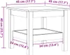 vidaXL Konferenční stolek vosk hnědý 45x45x40 cm z Náhled obrázku produktu 7