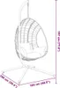 Design Hängesessel-Gestell Schwarz Stahl, Produktbild-Vorschau 6