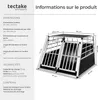 Cage de transport pour chien double dos droit - 97 x 90 x Voir les images du produit 6