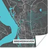 MuchoWow® Poster Stadtplan - Bremerhaven - Deutschland - Produktbild-Vorschau 1