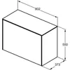 IDEAL STANDARD T4318Y3 WT-Unterschrank Conca, 1 Auszug, Produktbild-Vorschau 2