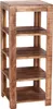 Möbilia Regal mit 4 Böden | Mango-Holz massiv | B 44 x T 44 Produktbild-Vorschau 1