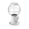 A white candy dispenser with a clear globe. Anteprima dell’immagine prodotto