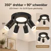 ZMH Led lampa sufitowa 4 płomienie spot sufitowy GU10 - Podgląd zdjęcia produktu 6