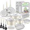 NutriChef Topf- & Pfannenset Induktion 20-teilig Weiß – Produktbild-Vorschau 1