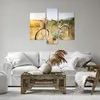 Bild auf Leinwand - Leinwandbild - 3 Teile - Fahrrad Wiese Produktbild-Vorschau 6