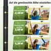 COSTWAY Volleyballnetz Outdoor, 9,5 x 1m Pool Volleyball Produktbild-Vorschau 4