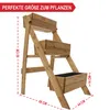 ONBEST Pflanztreppe Holz | 3-stöckig | mit Innenvlies | 3 x Produktbild-Vorschau 3