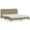 Schlichtes Bett mit Matratze Cappuccino-Braun 180x200 cm Produktbild-Vorschau 1