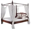 MASSIVMOEBEL24 | letto a baldacchino in legno di Acacia Anteprima dell’immagine prodotto 1