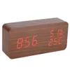 Houten wekker met LED-display, spraakbesturing, Productafbeelding-voorbeeld 3
