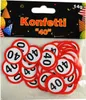 Konfetti Papier 14gr Verkehrsschild Zahl 40 Produktbild-Vorschau 1