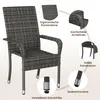 Yaheetech 2er Set Gartenstuhl aus Polyrattan, stapelbare Produktbild-Vorschau 9