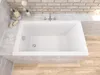 Wanna Akrylowa Zestaw 4w1 Prostokątna 120x70 Biała + Podgląd zdjęcia produktu 1