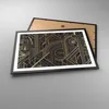 Gerahmtes Poster - Schwarzer Rahmen - Ornament Gold Schwarz Produktbild-Vorschau 3