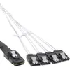 InLine SAS Anschlusskabel, Mini-SAS SFF-8087 an 4x SATA, Produktbild-Vorschau 4