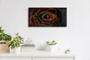 Wandbild Leinwand Bilder mit Uhr Geräuschlos 60x30 Malerei Produktbild-Vorschau 3