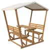 home24 Gartensitzgruppe - Akazie Massiv / Polyester - Braun Produktbild-Vorschau 6