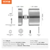 Diagram showing VEVOR glass clamps and their components with dimensions and specifications. Podgląd zdjęcia produktu