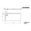 Kaldewei 383847982665 DW SUPERPLAN Mod.1838-5, 750 x 1600, Produktbild-Vorschau 2