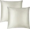 Aspero 2x Seiden Kissenbezüge 80x80 cm Produktbild-Vorschau 1